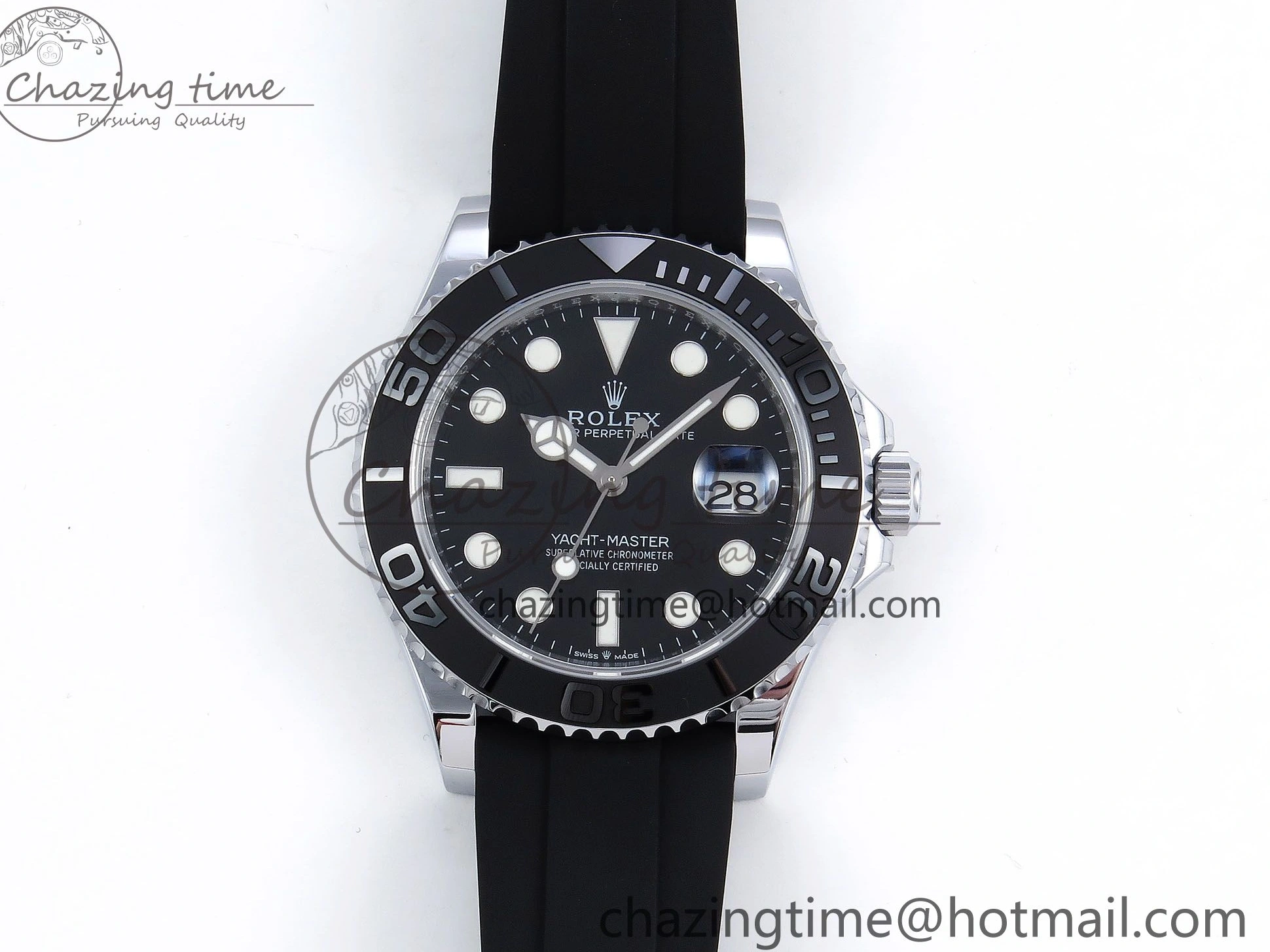 MiroTime 0308 Yacht-Master 226659 SuperF 1:1 Best Edition Black Dial on Oysterflex Strap VR Premium 1341
